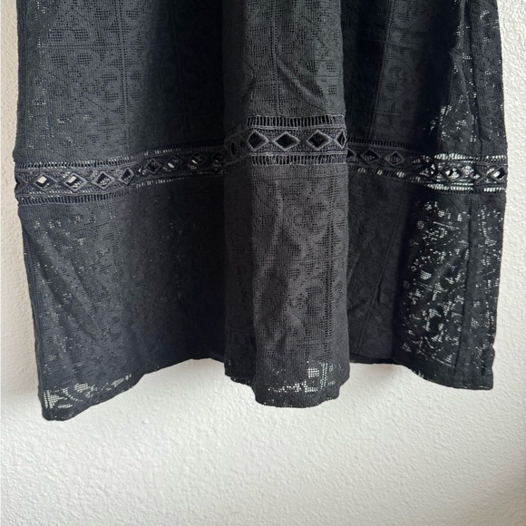 J.O.A Eyelet Lace Cross Strap Midi Dress Party Cocktail Reception Dress Size XS - Picture 9 of 15